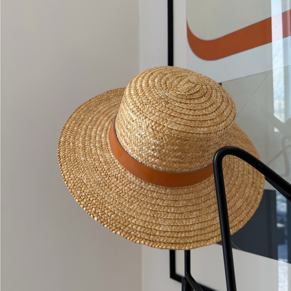 Lack Of Color Spencer terracotta boater Straw Hat